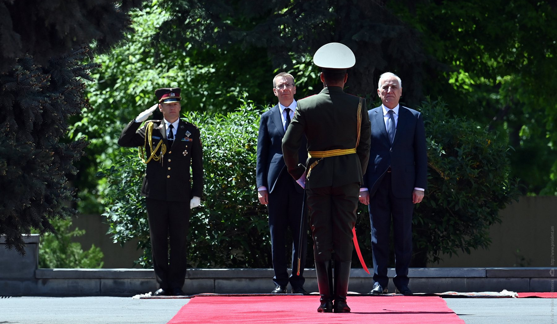 President Vahagn Khachaturyan held a meeting with President of Latvia, Edgars Rinkēvičs