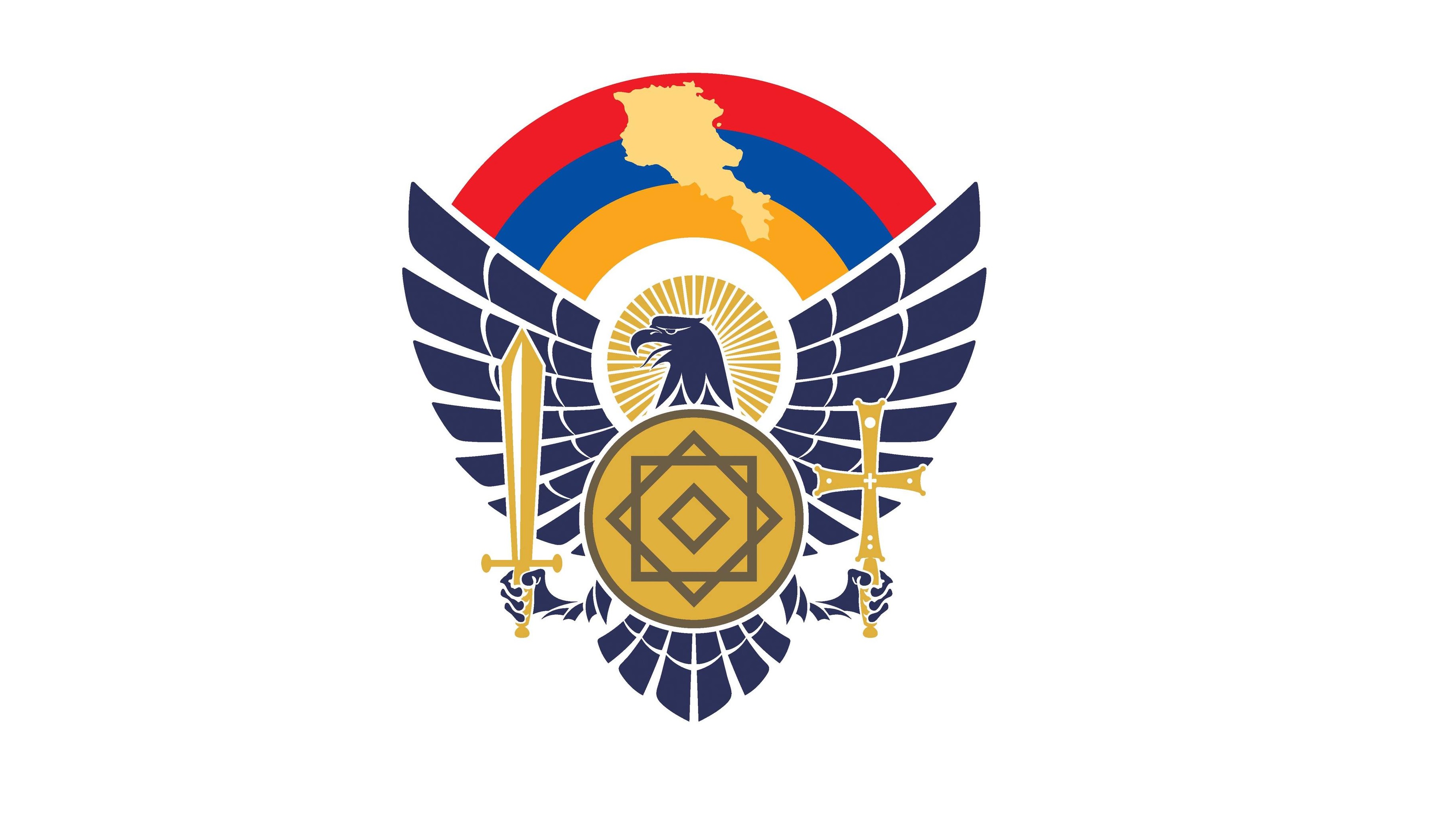 Suren Papikyan presents new emblem of Armenian Army