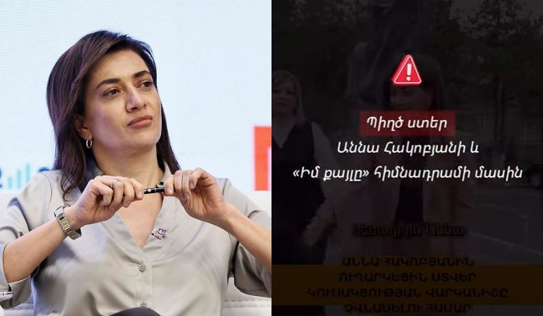 «Պիղծ ստեր Աննա Հակոբյանի և «Իմ քայլի» մասին»․ հիմնադրամից պարզաբանում են