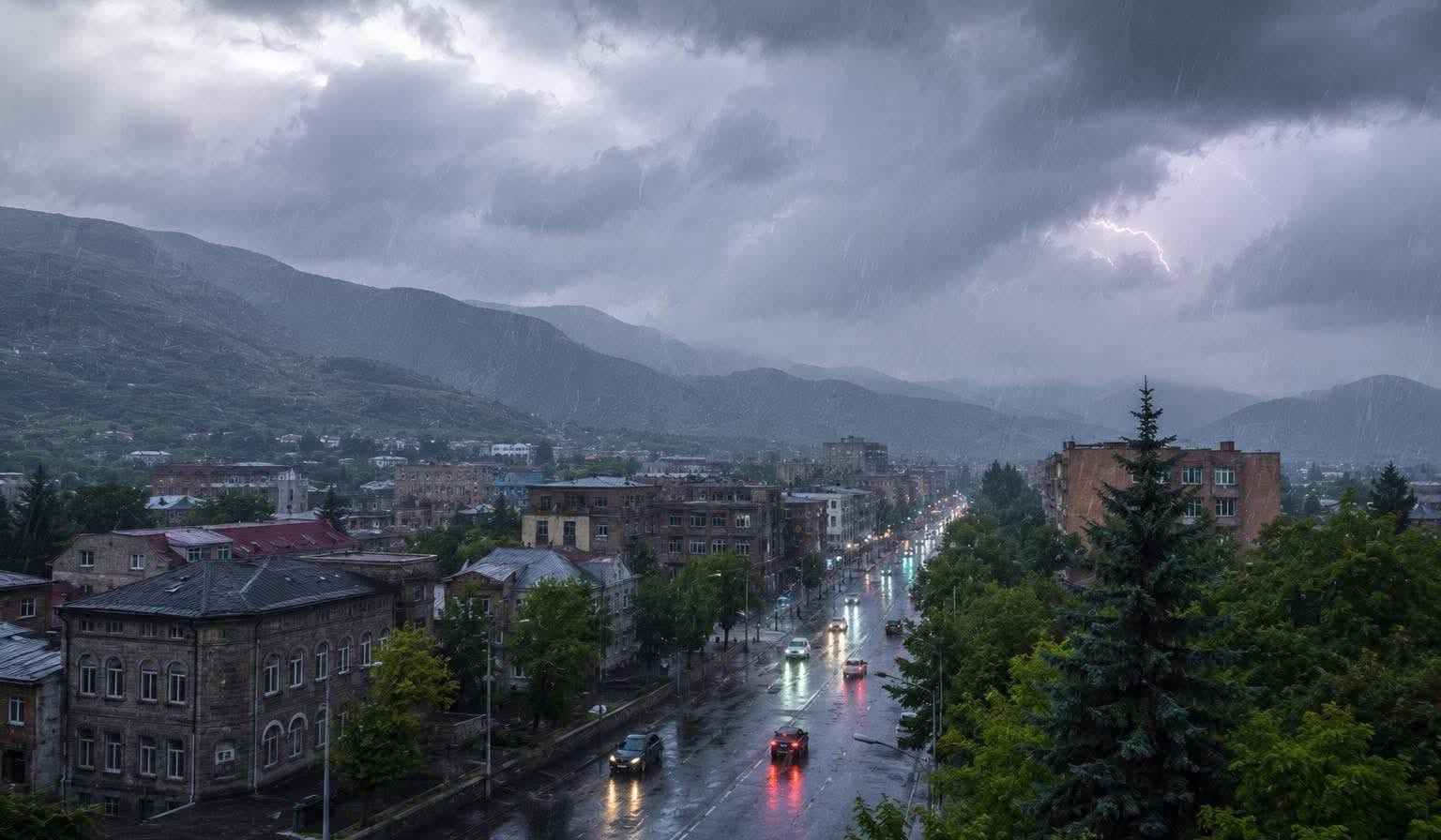 Առաջիկա ժամերին Վանաձոր համայնքում սպասվում են հորդառատ անձրևներ, ամպրոպ և կարկուտ