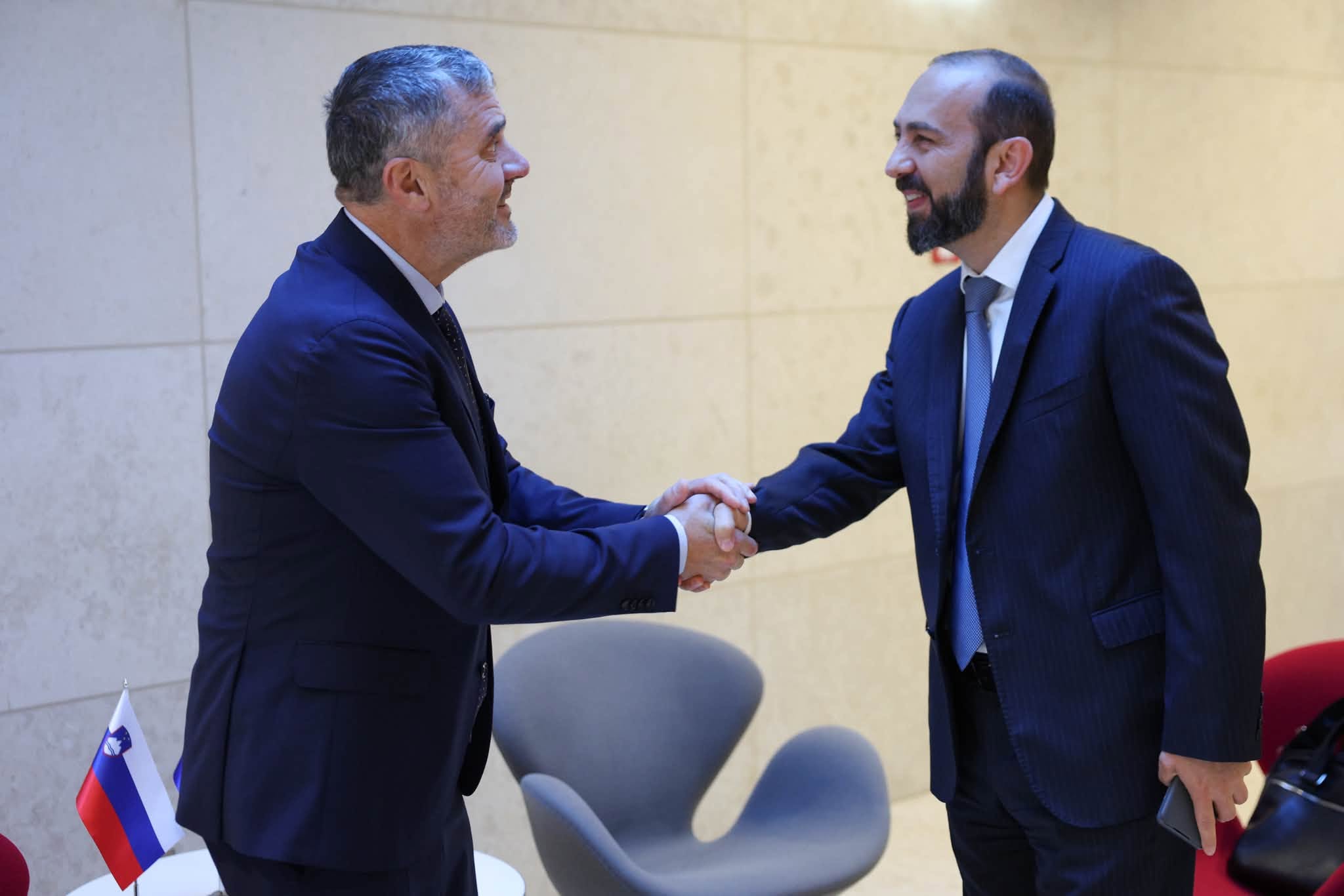 Armenia and Slovenia are developing cooperation: Mirzoyan met with his counterpart