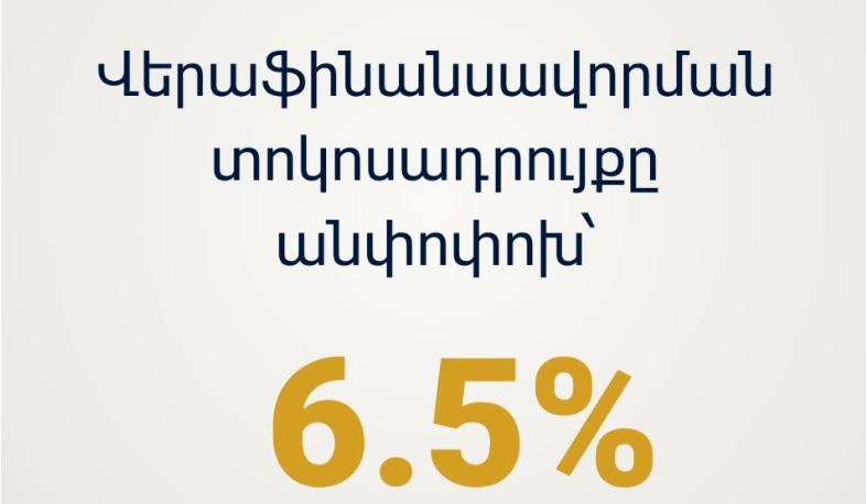 Որոշվել է վերաֆինանսավորման տոկոսադրույքը թողնել անփոփոխ. ԿԲ