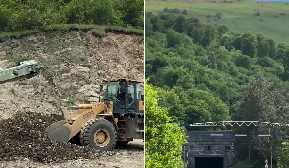 Պուշկինի լեռնանցքի հիմնանորոգման ընթացքը. Ճանապարհային դեպարտամենտը տեսանյութ է հրապարակել