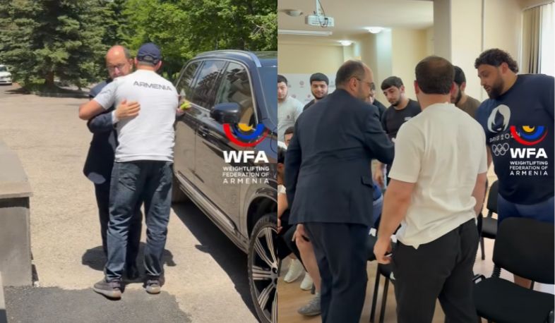Արայիկ Հարությունյանը հանդիպել է ծանրորդներին
