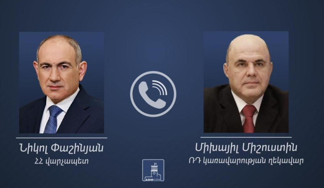 Nikol Paşinyan və Mixail Mişustin arasında telefon danışığı olub