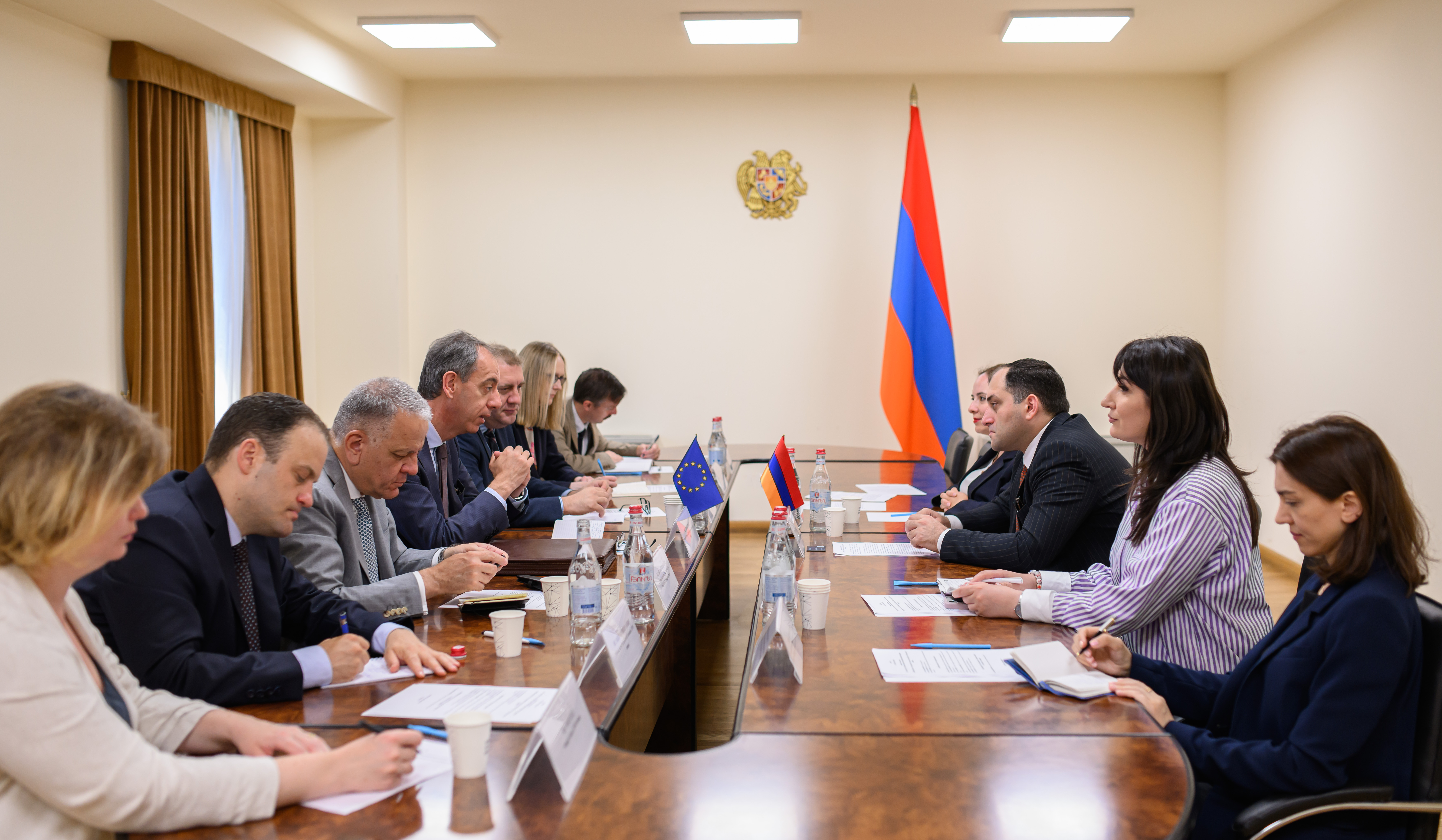 ՀՀ-ում ԵՄ գործընկերության առաքելության պատվիրակության հետ քննարկվել են Հայաստանի ներգրավվածության հնարավորությունները եվրոպական կապակցվածության նախաձեռնություններում