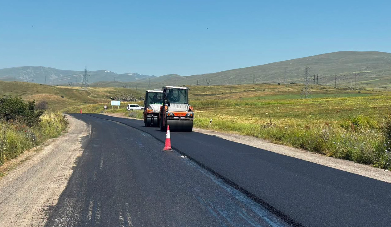 Մ-2 միջպետական ճանապարհի՝ Սպանդարյան-Անգեղակոթ հատվածում ընթացքի մեջ են միջին նորոգման աշխատանքները