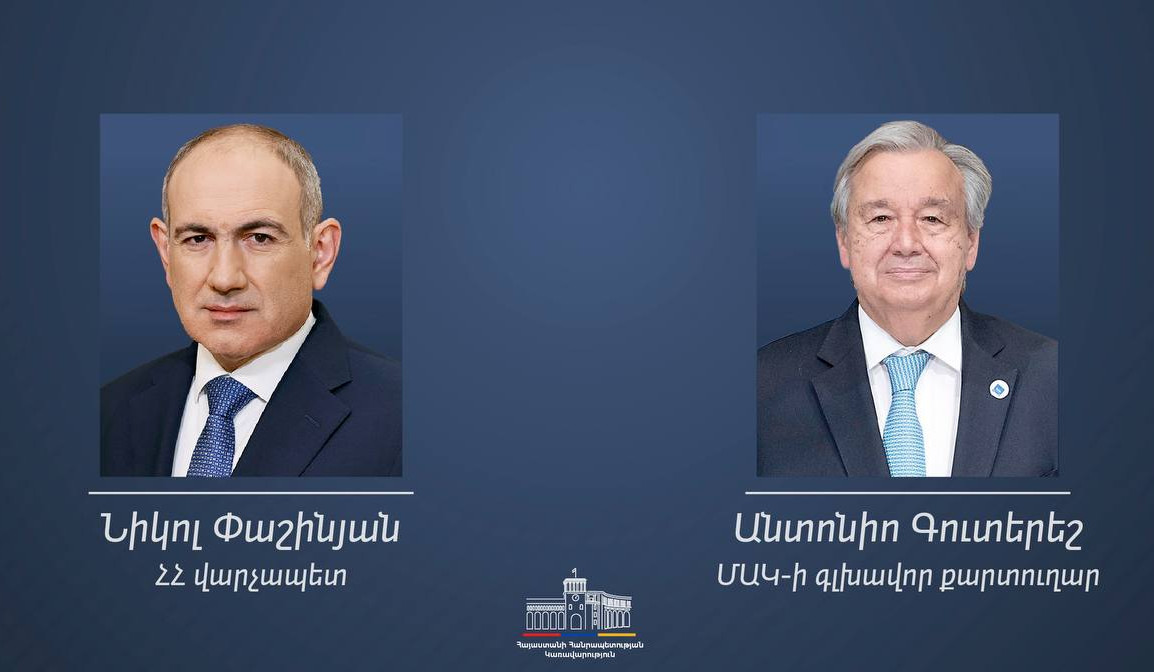 ՄԱԿ-ի անունից ցանկանում եմ վստահեցնել Ձեզ, Կառավարությանը և Հայաստանի ժողովրդին մեր շարունակական աջակցության հարցում. Գուտերեշը՝ Փաշինյանին