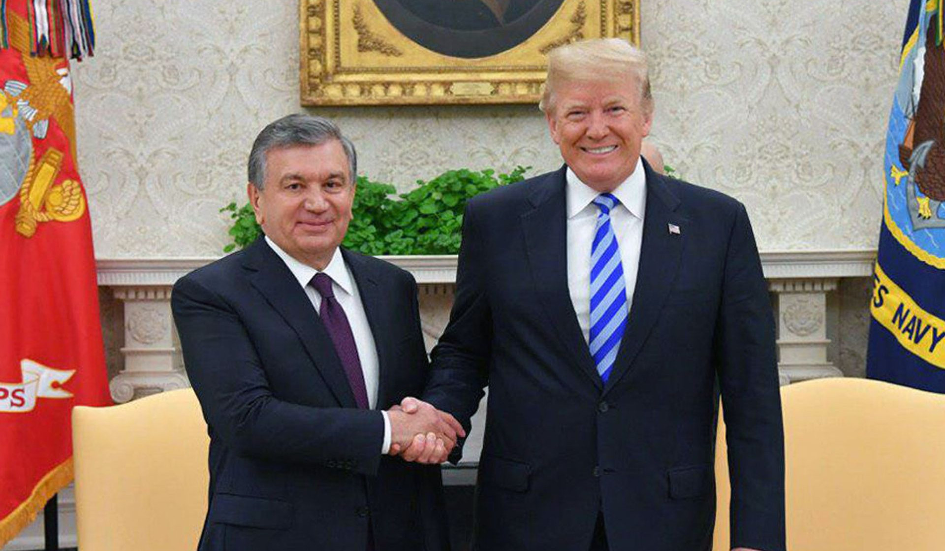 Мирзиёев и Трамп обсудили перспективы укрепления двусторонних отношений