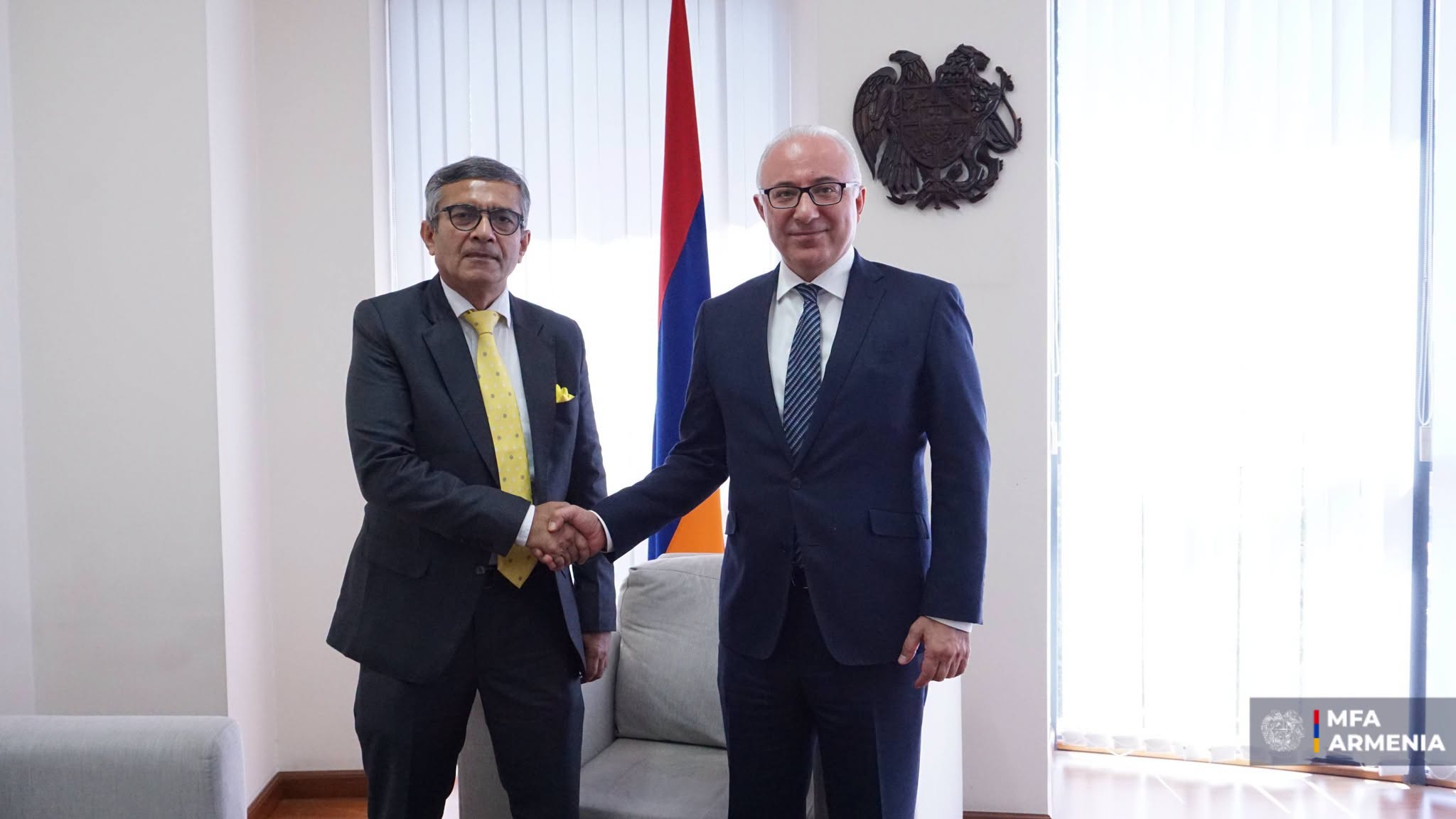 ՀՀ ԱԳ նախարարի տեղակալն ընդունել է Հնդկաստանի պաշտպանության քարտուղարին