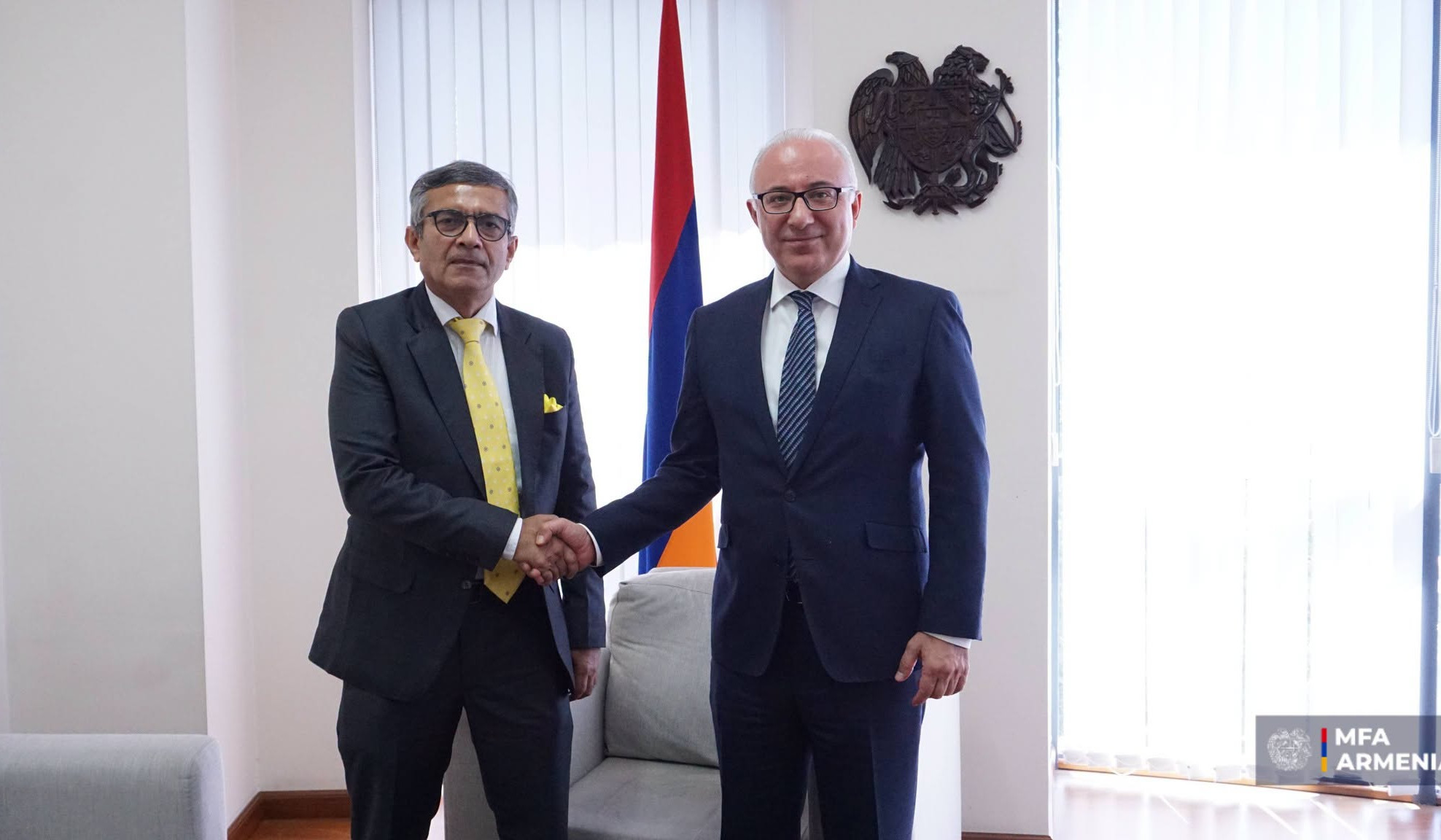 ՀՀ ԱԳ նախարարի տեղակալն ընդունել է Հնդկաստանի պաշտպանության քարտուղարին