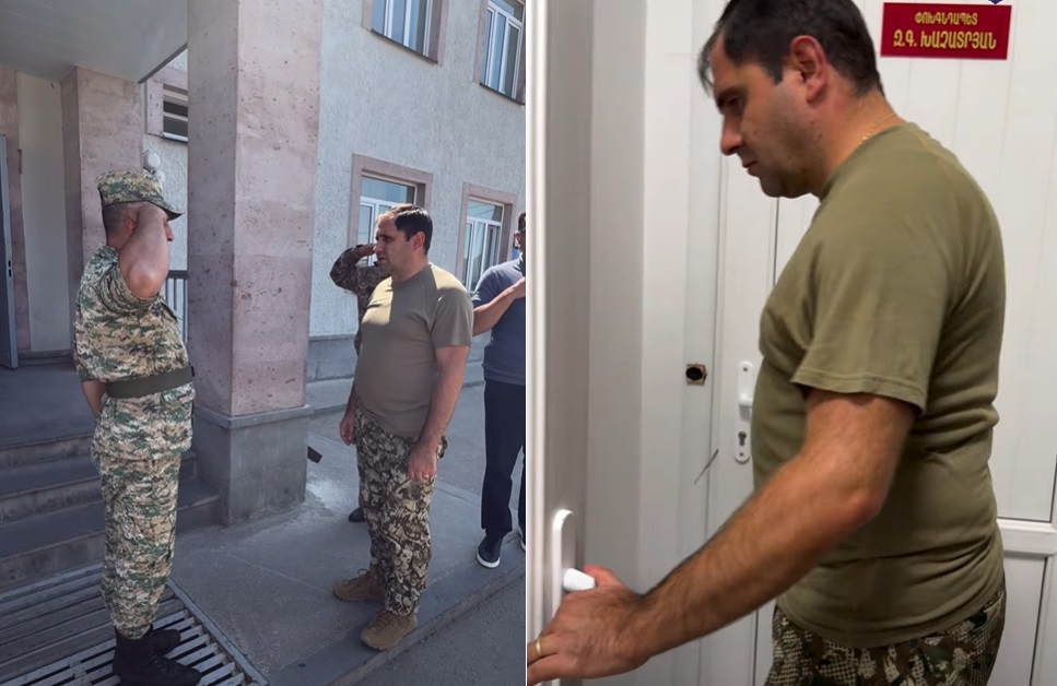 İntizam səviyyəsinin artırılmasının alternativi yoxdur։ Suren Papikyan Müdafiə Nazirliyinin hərbi hissəsinə gözlənilməz səfər edib