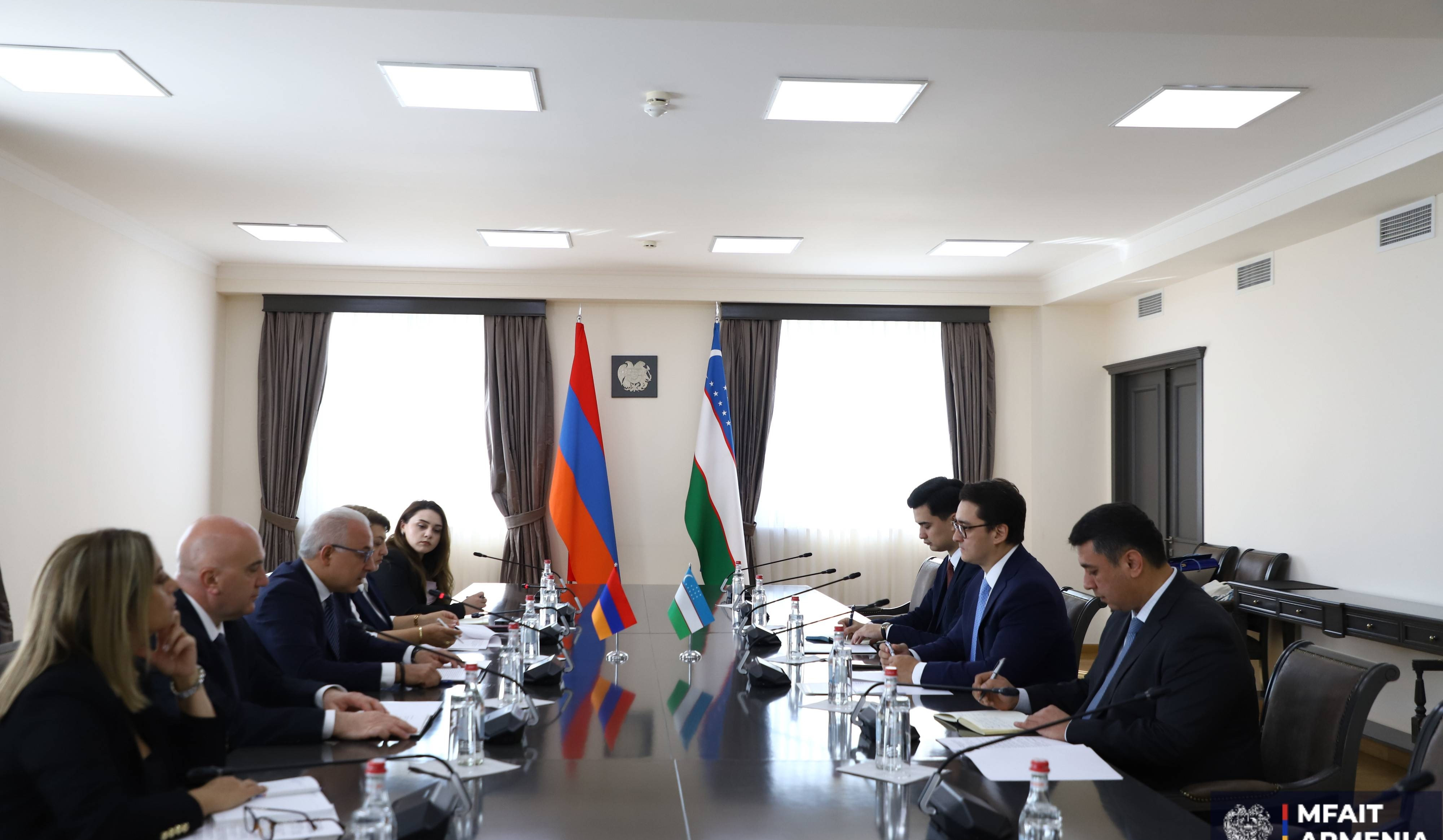 Հայաստանի և Ուզբեկստանի ԱԳՄԱ նախարարների տեղակալները կարևորել են երկկողմ հարաբերություններում իրավապայմանագրային հիմքերի ընդլայնումը