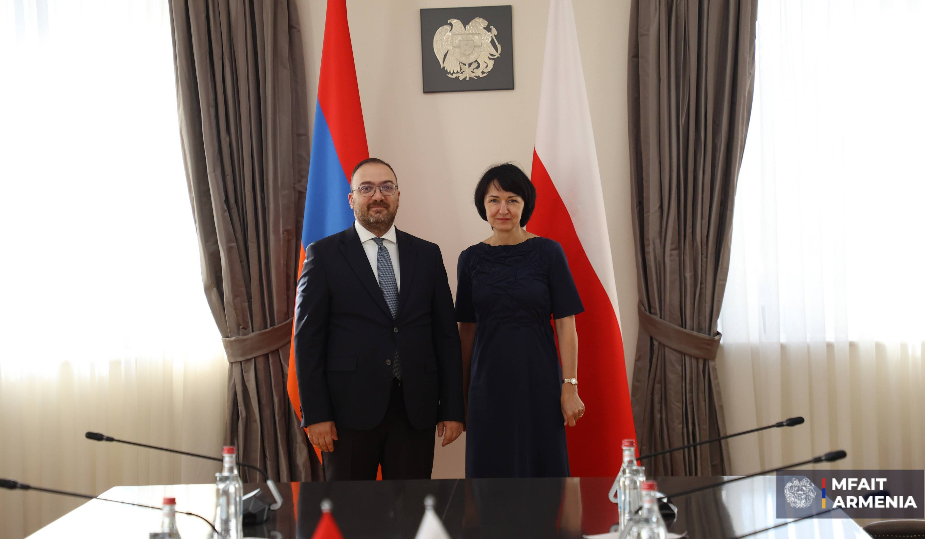 Քննարկվել են Հայաստանի և Լեհաստանի արտաքին քաղաքական գերատեսչությունների միջև ինստիտուցիոնալ համագործակցության ամրապնդման հնարավորությունները