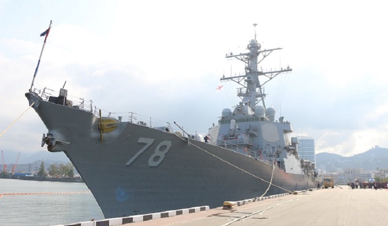 USS Porter Destroyer arrives at Batumi Port