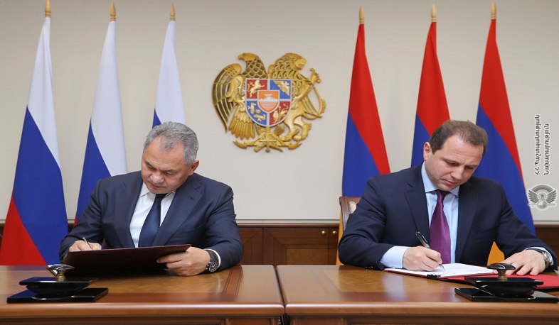 Ստորագրվել է ՀՀ և ՌԴ պաշտպանության նախարարությունների համագործակցության 2020 թ. ծրագիրը