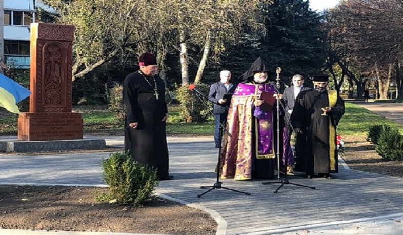 Ուկրաինայի Ռովնո քաղաքում հայկական խաչքար են տեղադրել