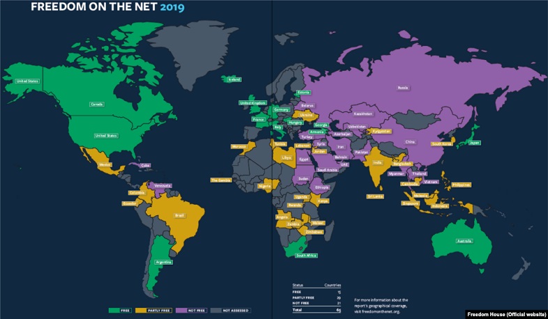Հայաստանում ինտերնետն ազատ է. Freedom House