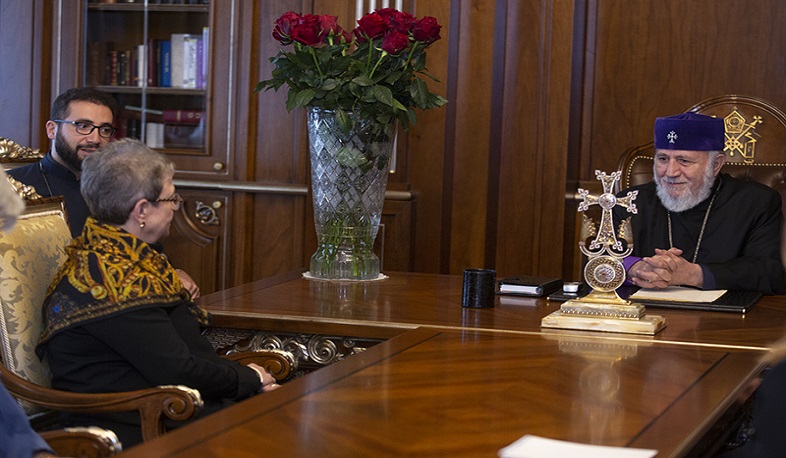 Ամենայն Հայոց Կաթողիկոսն ընդունել է ԵՄ դեսպան Անդրեա Վիկտորինին