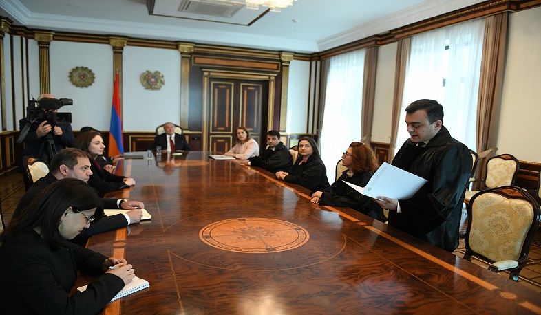 ՀՀ նախագահի նստավայրում տեղի է ունեցել նորանշանակ դատավորների երդման արարողությունը