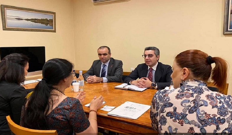 ՊԵԿ փոխնախագահը հանդիպել է ՌԴ-ում Հնդկաստանի դեսպանության ներկայացուցչի հետ