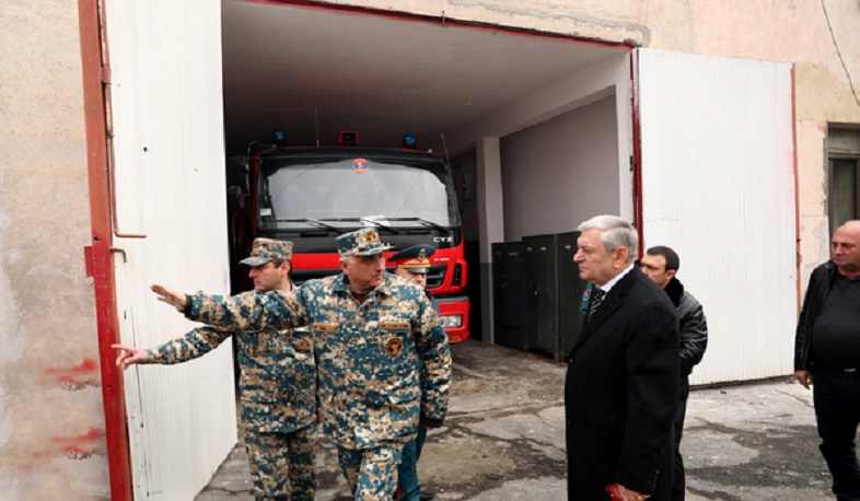 ԱԻ նախարարն այցելել է 7 հրշեջ-փրկարարական ջոկատներ