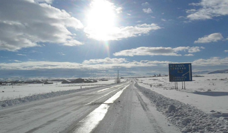 Ապարանում և Ջերմուկում ձյուն է տեղում, կան դժվարանցանելի ճանապարհներ. ԱԻՆ