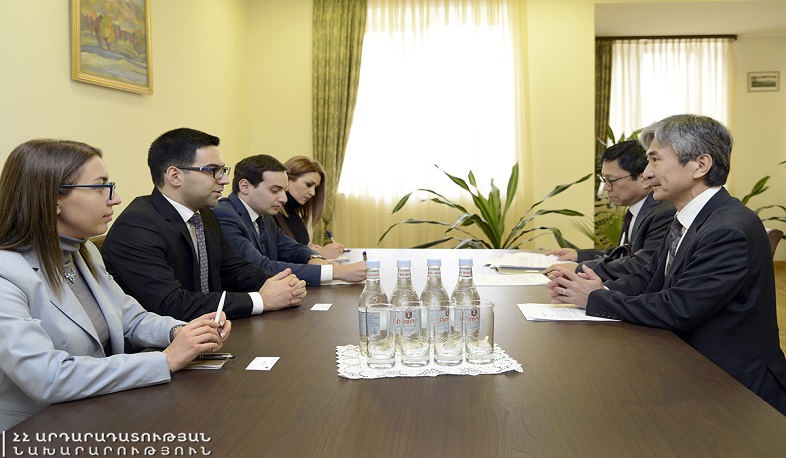 Ռուստամ Բադասյանն ընդունել է Հայաստանում Ճապոնիայի դեսպանին