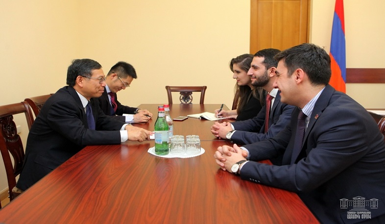 Ռուբեն Ռուբինյանն ընդունել է Հայաստանում Չինաստանի դեսպանին