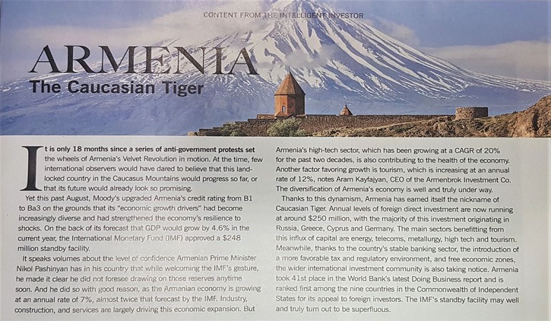 Հայաստանը՝ «Կովկասյան վագր». Time