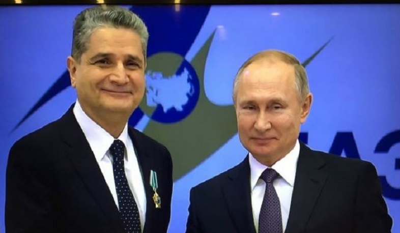 Պուտինը Տիգրան Սարգսյանին պարգևատրել Է Բարեկամության շքանշանով