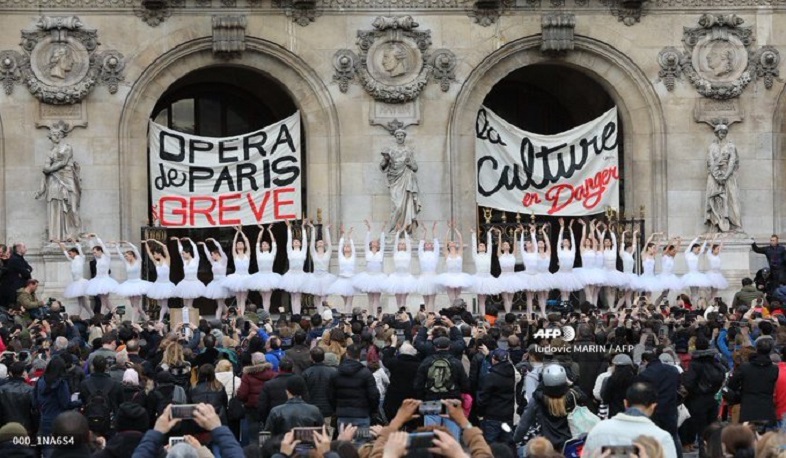 Ֆրանսիայում կենսաթոշակային բարեփոխումների դեմ շարժման օպերային երանգները