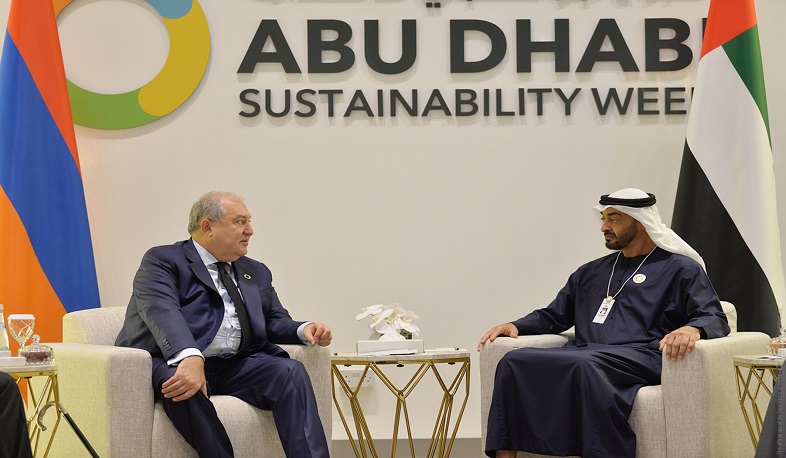 Արմեն Սարգսյանը հանդիպել է Աբու Դաբիի թագաժառանգի հետ