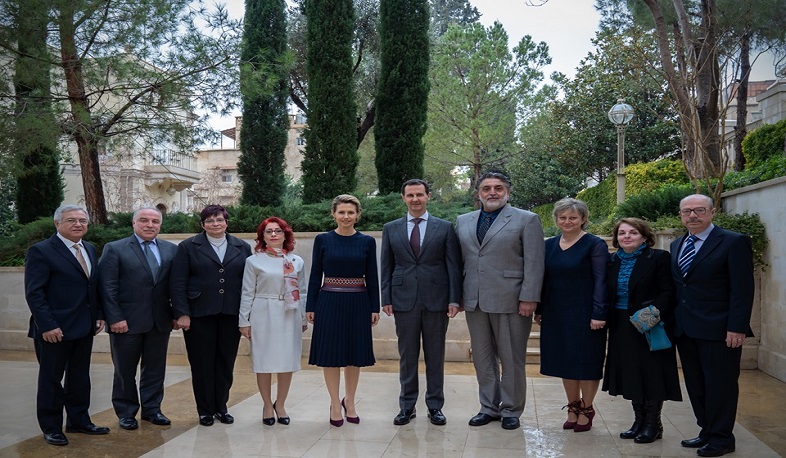 Սիրիահայ պատգամավոր Նորա Արիսյանը հանդիպել է Տեր և տիկին Ասադների հետ