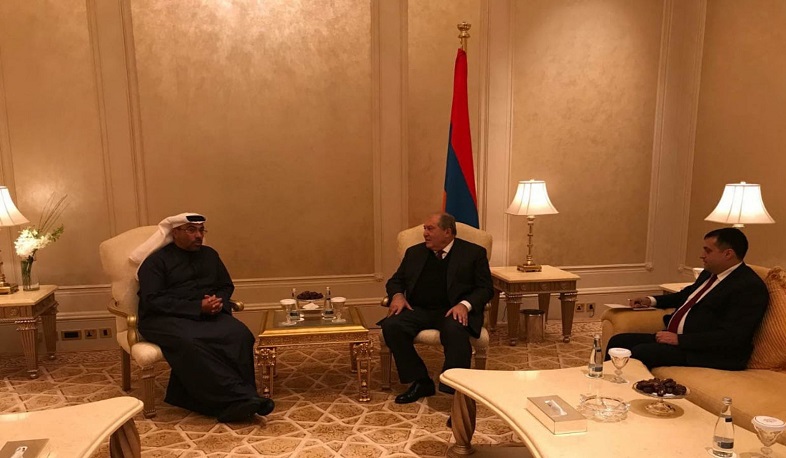 Արմեն Սարգսյանը հանդիպել է hայ-էմիրաթական միջկառավարական հանձնաժողովի համանախագահի հետ