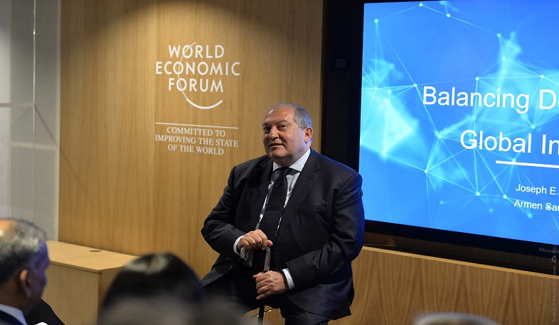 ՀՀ նախագահը Դավոսի համաժողովում հանդես է եկել՝ որպես բանախոս