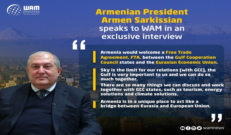 Արմեն Սարգսյանի հարցազրույցը ԱՄԷ WAM լրատվական գործակալությանը