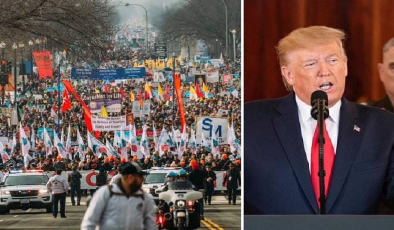 Թրամփը պատմության մեջ առաջին անգամ ուղերձով է դիմել «Մարշ՝ հանուն կյանքի» շարժման մասնակիցներին