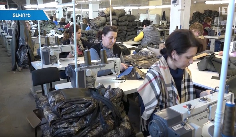 Իջևանում տեքստիլ արտադրամասի արտադրանքն արտահանվում է