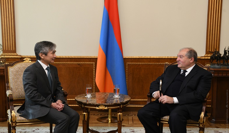 ՀՀ նախագահ Արմեն Սարգսյանն ընդունել է Հայաստանում Ճապոնիայի դեսպանին