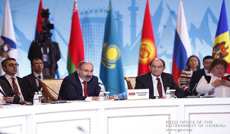 Նիկոլ Փաշինյանի խոսքը Եվրասիական միջկառավարական խորհրդի ընդլայնված կազմով նիստին
