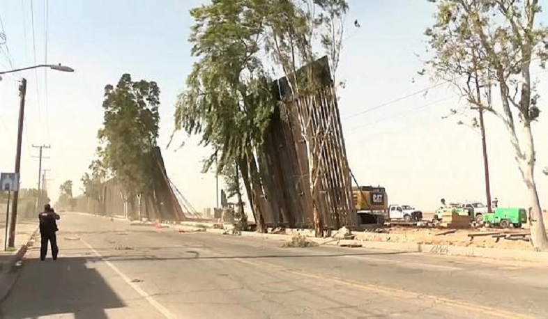 Թրամփի պատը չի դիմացել ուժեղ քամուն