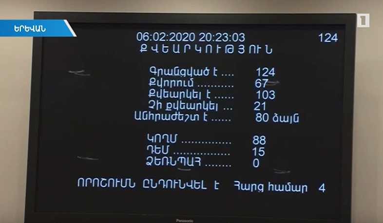 Սահմանադրության փոփոխությունների նախագիծը հանրաքվեի կդրվի