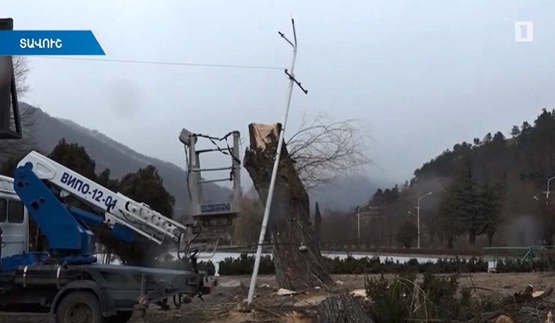 Դիլիջանում ուժգին քամին ավերածություևներ է գործել