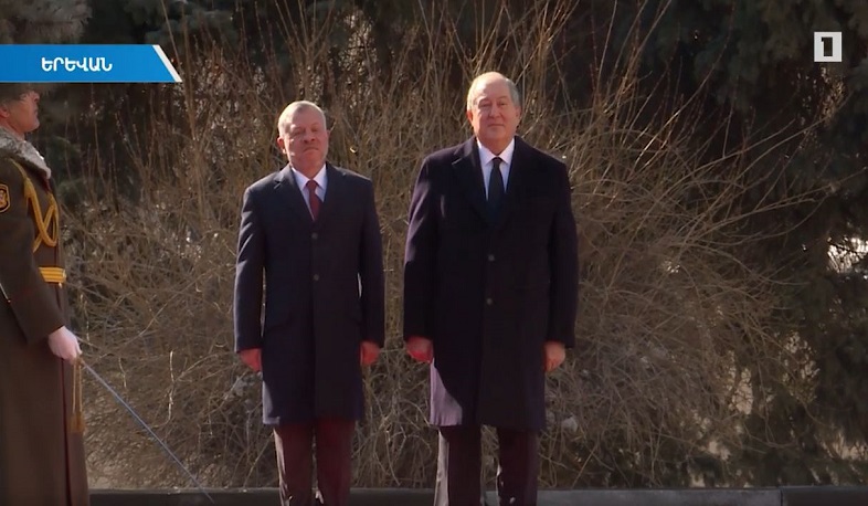 Հորդանանի թագավորի առաջին այցը Հայաստան