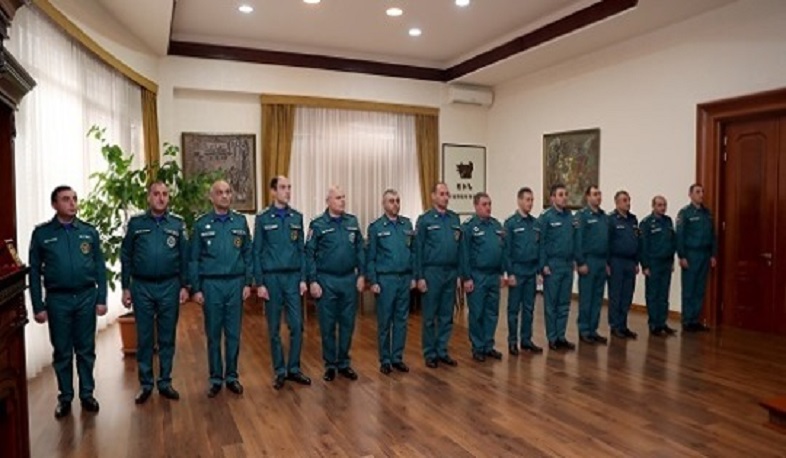 Փրկարար ծառայողներին շնորհվել են հերթական կոչումներ