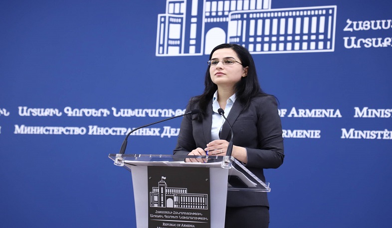 ՀՀ ԱԳՆ մամուլի խոսնակի մեկնաբանությունը Ադրբեջանի նախագահի՝ խորհրդարանում հնչեցրած ելույթի վերաբերյալ
