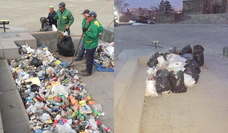 «Հաղթանակ» զբոսայգի-Սարալանջ հատվածի խոտածածկ տարածքից մեծ քանակությամբ աղբ է հեռացվել