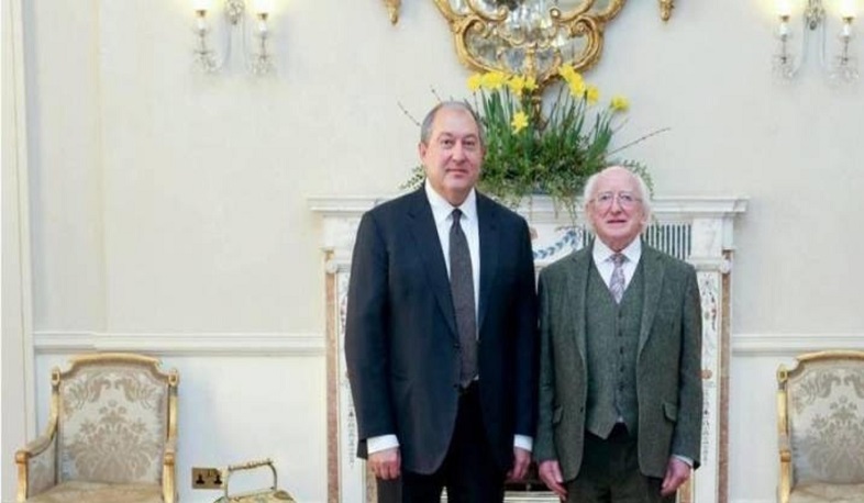 Արմեն Սարգսյանը շնորհավորական ուղերձ է հղել Իռլանդիայի նախագահին