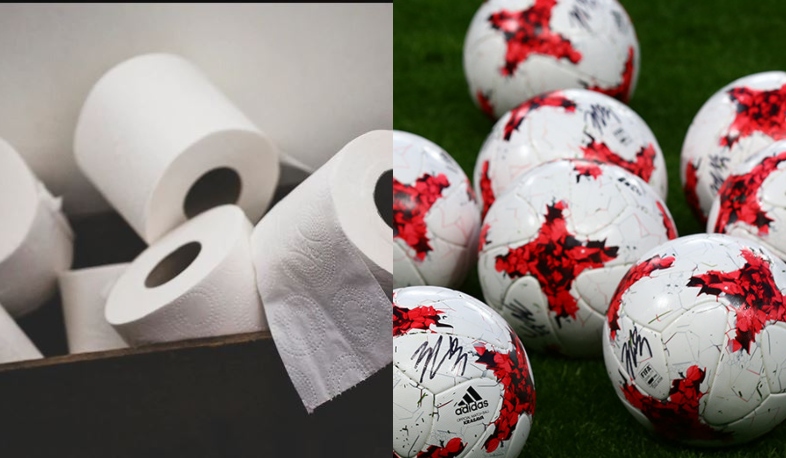 Գնդակի փոխարեն՝ զուգարանի թուղթ. ֆուտբոլիստները միանում են մարտահրավերին